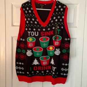 Christmas sweater vest xl